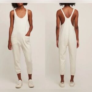 For Days Relaxing Romper Jumpsuit Cream Organic Cotton Size Large EUC